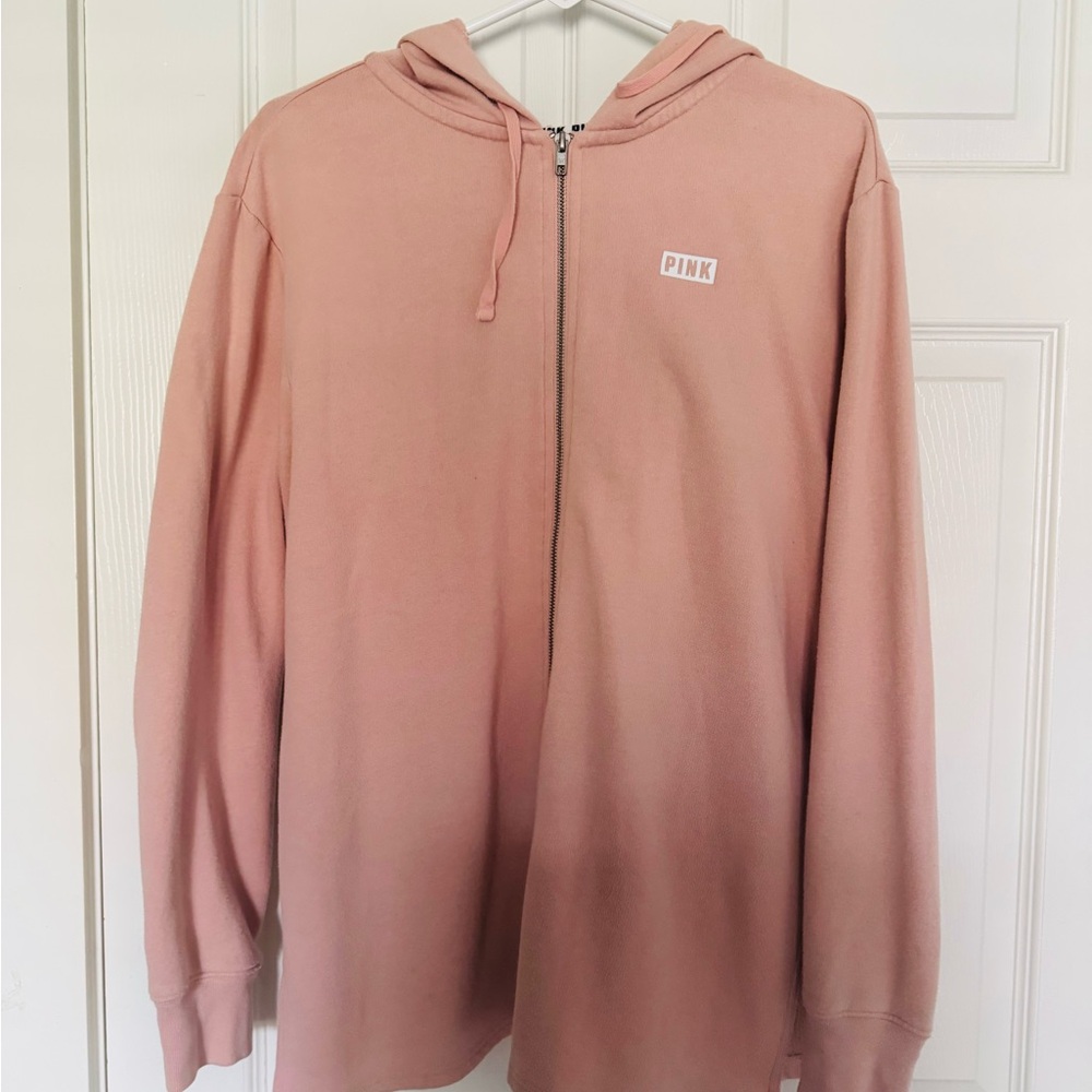 Pink Full-Zip Hoodie
